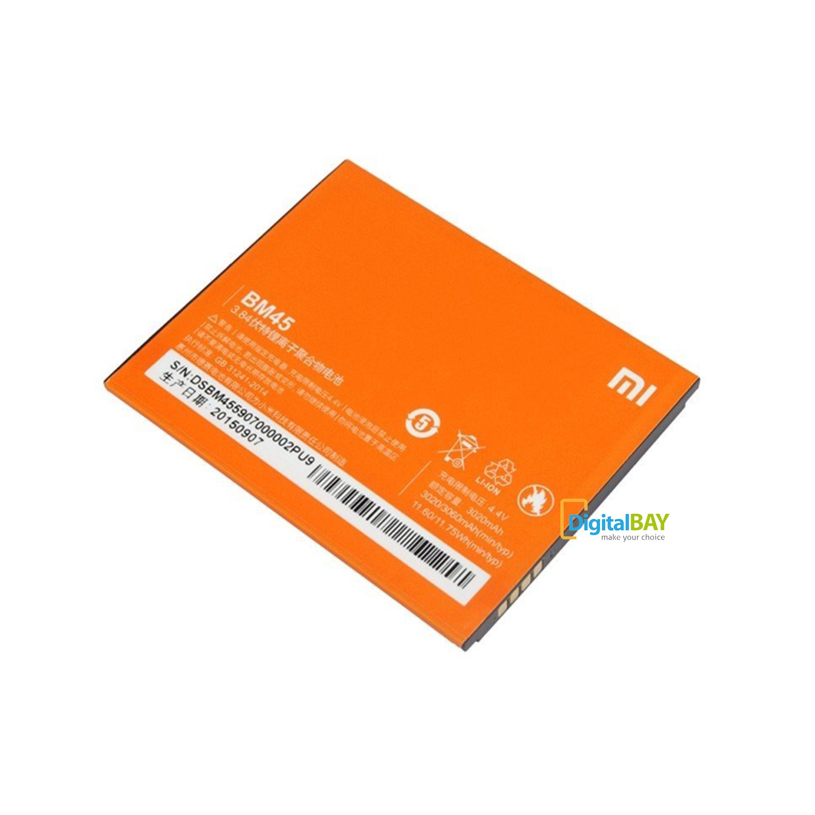 BATTERIA PILA ORIGINALE XIAOMI BM45 3020mAh per REDMI NOTE