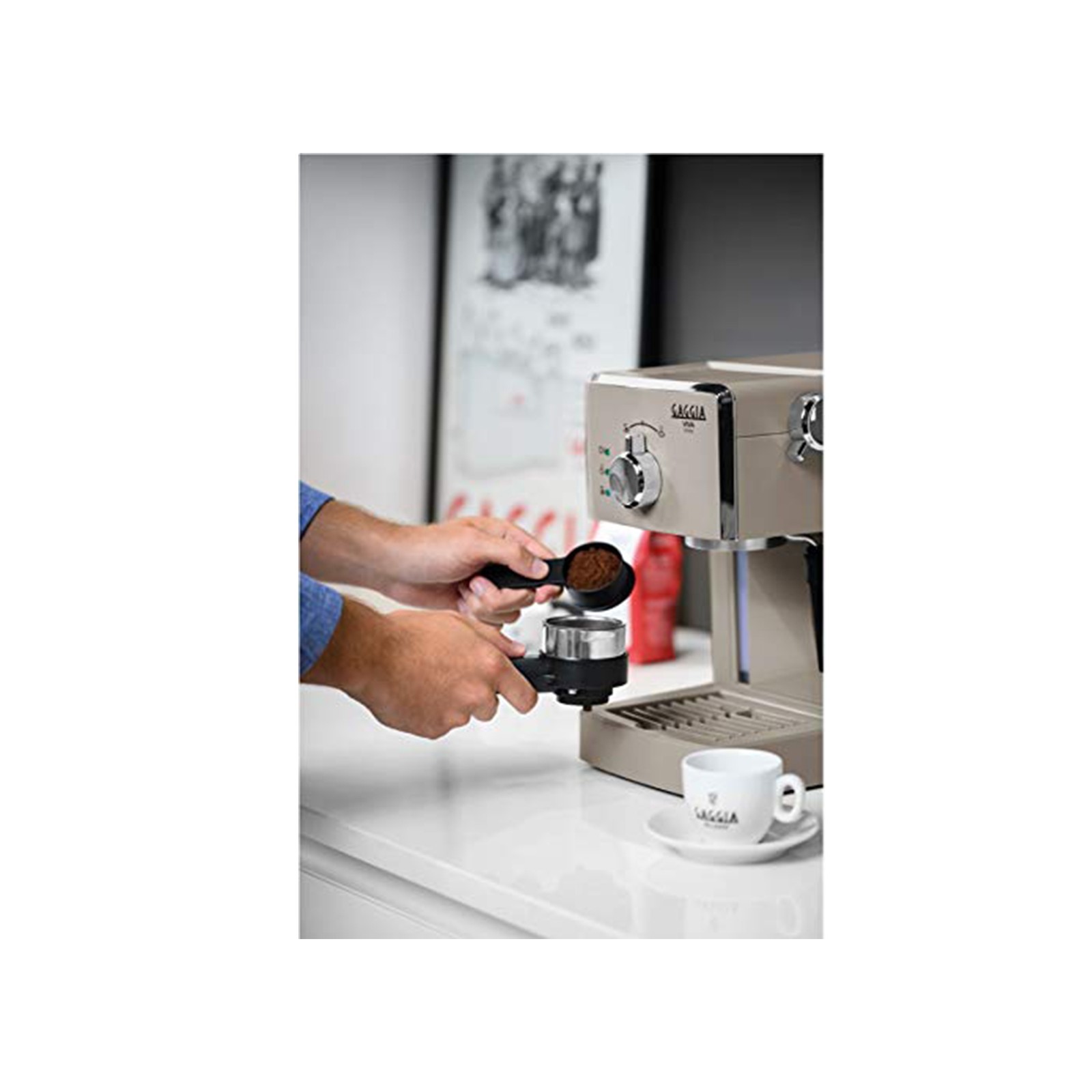 Macchina Da Caffe Espresso Gaggia Manuale RI8433/14 Viva ...